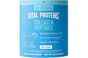Vital Proteins Collagen Peptides Powder - Grass Fed Collagen Peptides for Hair, Nail, Skin, Bone & Joint Health, Unflavored, 14.3oz