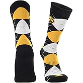 TCK Iowa Hawkeyes Argyle Dress Socks NCAA Fanwear Crew Length