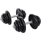Ensemble De Poids D'haltères Réglables 20KG, ARUNDO 3 En 1 Haltères De