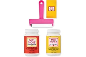 Mod Podge, Matte and Gloss Decoupage Kit, Includes Brayer and Squeegee, Perfect for DIY Arts and Crafts Projects