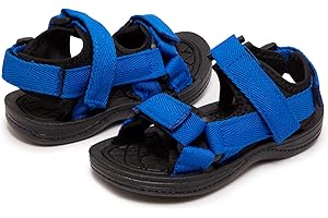 Skysole All Terrain Double Strap Sandals for Boys - Rubber Sole Amphibian Shoes for Beach, Pool, Hiking, Walking & Sports