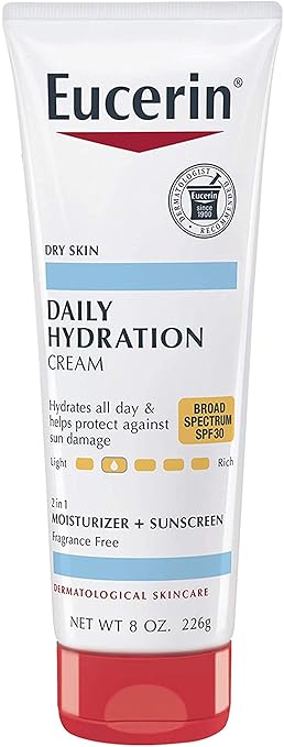 eucerin daily hydration broad spectrum spf 30 hand cream 2.7 oz