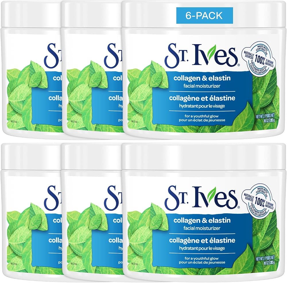 St Ives Collagen Elastin Facial Moisturizer 10 oz for Dry Skin with Proteins