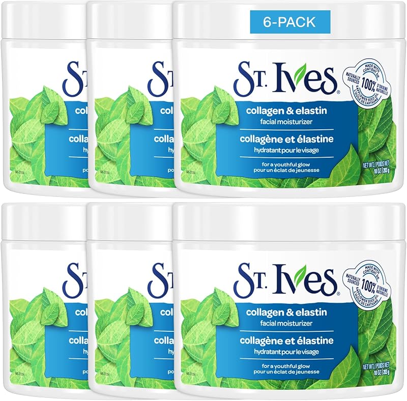 St Ives Collagen Elastin Facial Moisturizer 10 oz for Dry Skin with Proteins