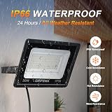 GRIFEMA 50W LED Floodlight Outdoor 5500LM 6500K IP66 Adjustable 180° view 4