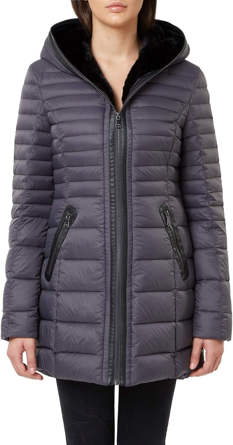 Pajar Women's Lightweight Down Coat CECE (Charcoal Grey) (XL) Amazon