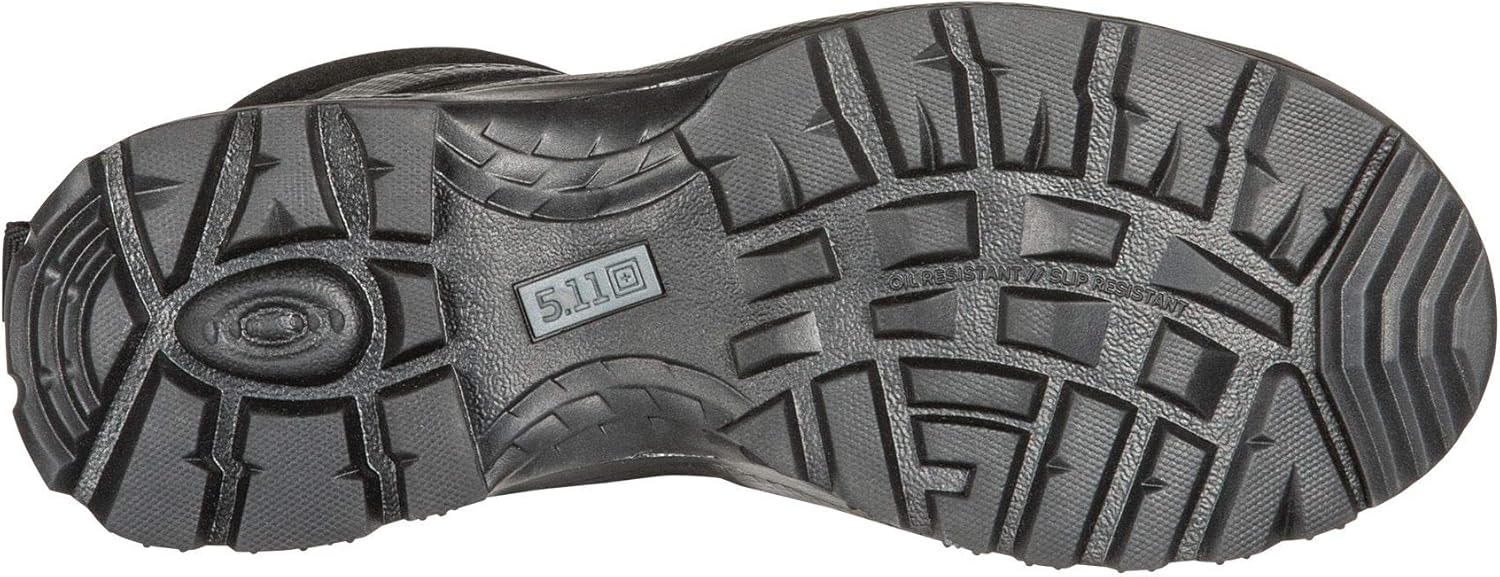 5.11 Men's ATAC 2.0 6" Tactical Side Zip Military Boot, Style 12394, Black: Shoes