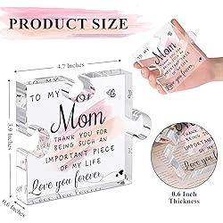 LukieJac Gifts for Mom from Daughter Son - Best Mom
