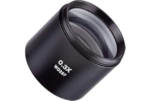 Walter Products AX13 0.3X Barlow Lens for Stereo/Industrial Microscopes (48mm) (Suitable for WP-1F WP-2F WP-3F WP-5F WP-7F WP
