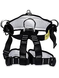 Climbing Harness,Thicken Protect Waist Leg,Tree Arborist Climbing Safety Harness, Wider Seat Belts for Professional Mountain Fire Rescue,Rock Climbing Rappelling,Half Body Harness for Women Man Kids