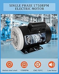 1/2HP Agricultural Compressor Motor, Single Phase