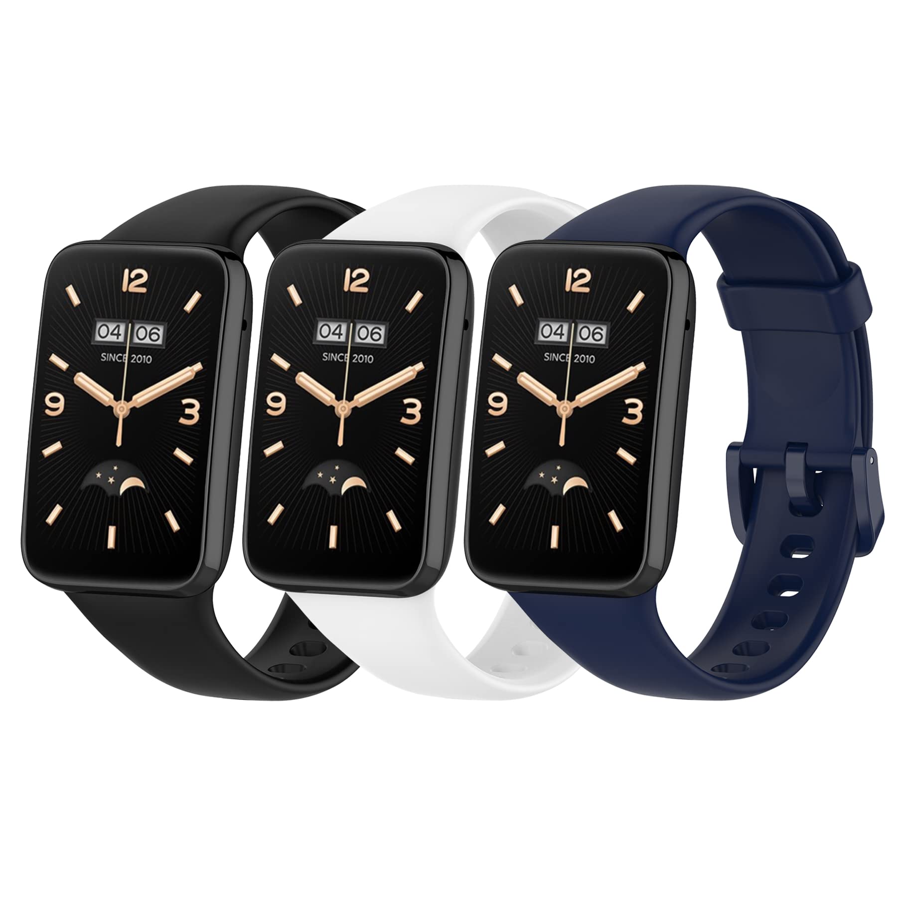 SenMore 3 Replacement Strap for Xiaomi Band 7 Pro Smart Watch, Soft Silicone Straps, Sports Watchband for Miband 7Pro, Quick Release, Comfortable and Waterproof Watch Replacement Bands