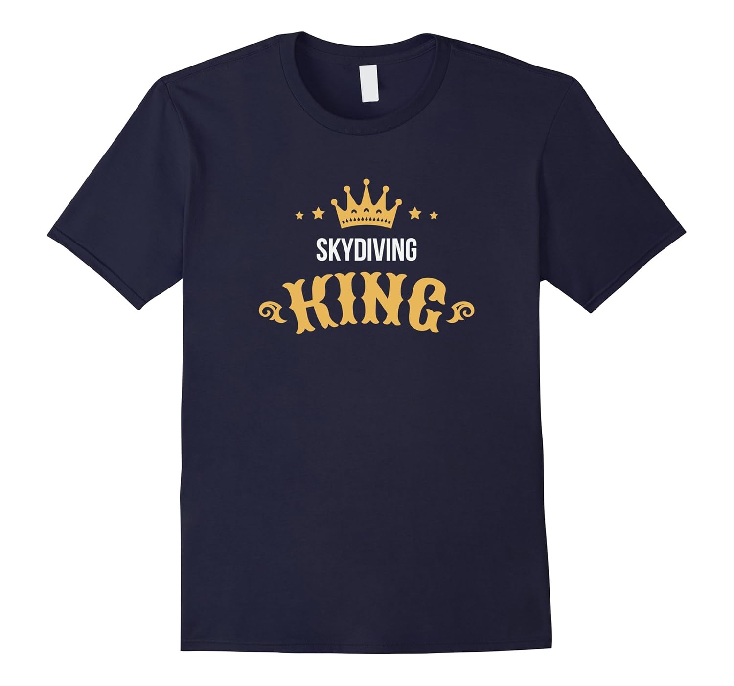 Skydiving King with a Crown Outdoor Activity T-shirt-ANZ