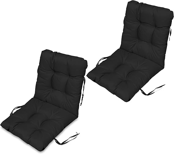 SuperKissen24 Cojín de Silla Jardin Conjunto de 296x48 cm Asiento para