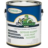 ECOBOND LBP Lead Defender Seal &amp; Treat Lead Paint ECO-LBPLD-PRO-1001P ECOBOND Defender Pro Lead Based Paint Treatment and Sealant 1 Gallon White