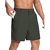 SERAMY Mens Stretch Golf Shorts with 6 Pockets Dry Fit 7 Inch Inseam Lightweight Dress for Hiking Work Casual
