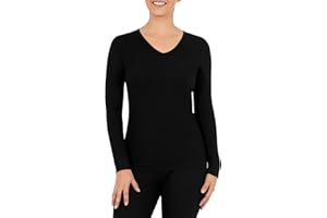 Fruit of the Loom Womens Micro Waffle Premium Thermal V-Neck TeePajama Top