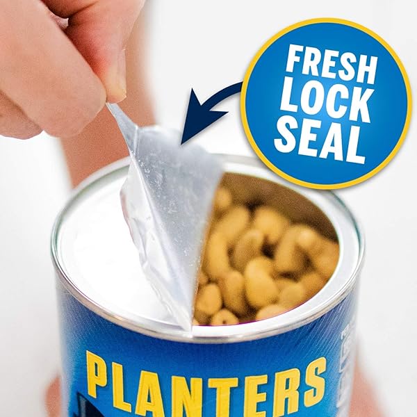 PLANTERS CASHEW HALVES & PIECES, 8 OZ CANISTER – CASHEWS ROASTED IN PEANUT OIL – SEASONED WITH SEA SALT – SNACKS FOR ADULTS – RESEALABLE LID FOR LONG-LASTING FRESHNESS – KOSHER