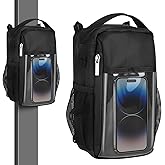 DZ Duozhan Magnetic Gym Bag with Clear Phone Window – Strong Magnetic Water Bottle Holder & Hands-Free Workout Bag – Secure Attachment to Equipment – Ideal for Gym, Running, Travel