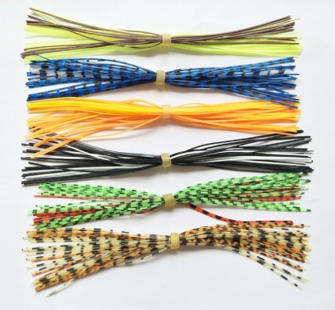 20 Bundles Fishing Skirt Lures Kit Replacement Skirts for SpinnerBaits