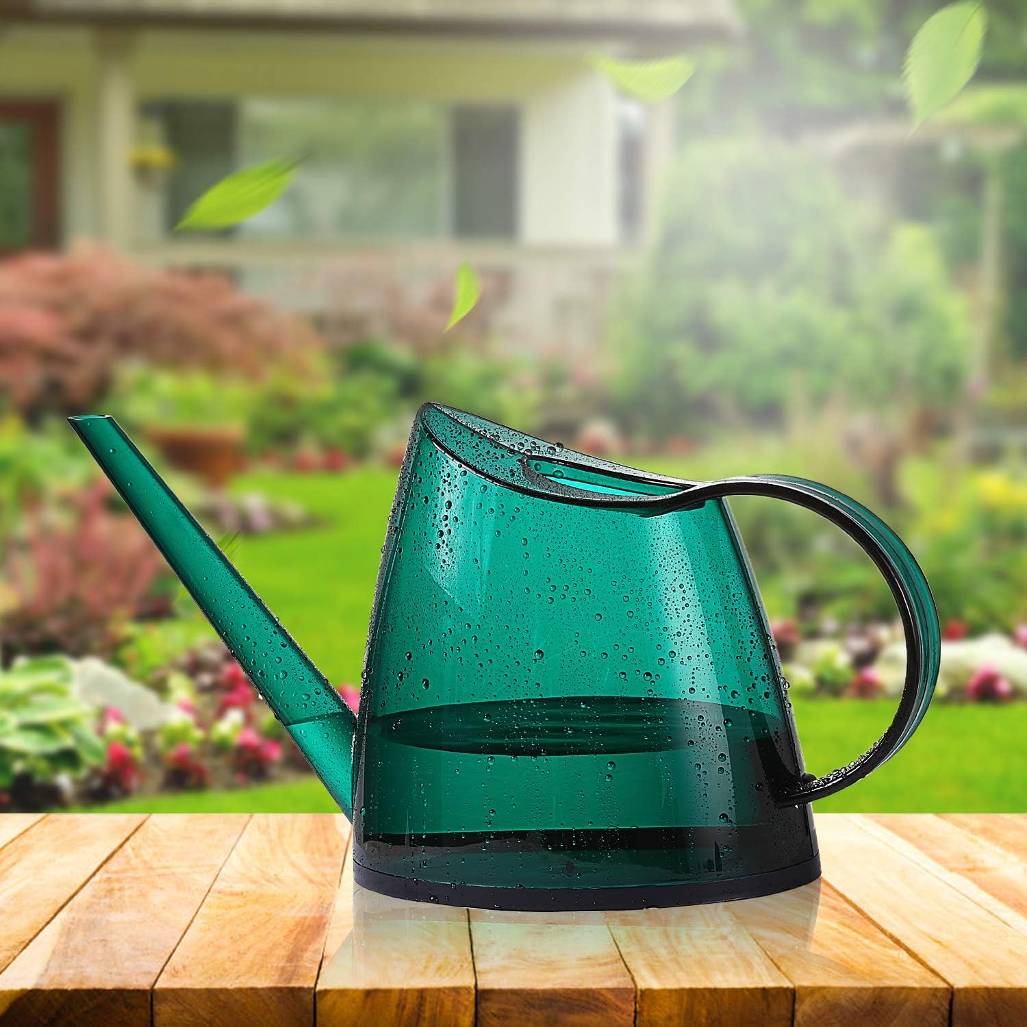 Watering Can, Transparent Long Spout Watering Kettle Nordic Style Garden Watering Pot for Indoor and Outdoor Watering Plants and Potted Flowers (1.4L, Green) : Garden & Outdoor
