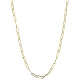 Amazon.com: 14k Yellow Gold Paperclip 