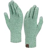 FZ FANTASTIC ZONE Womens Winter Touchscreen Gloves for Cold Weather, Chenille Warm Knit Gloves