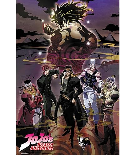 JoJo's Bizarre Adventure Poster Limited Anime Version, Size 24x36