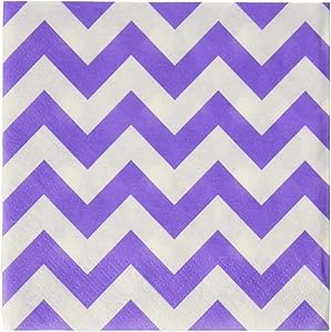 Amscan Disposable, Chevron Beverage Napkins, New Party Supplies, 5