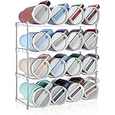 Stackable Water Bottle Organizer, Large Compartment Water Bottle Holder for Stanley 40 oz Tumbler, Kitchen Storage Organizer for Stanley Cup Accessories, Tumbler Organizer Wine Rack - Hold 16 Bottles