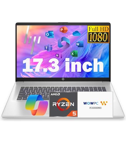 Amazon.com: HP 17 Laptop, 17.3'' HD+ Touchscreen, Intel Core i7
