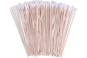 500 Count 6 Inch Long Cotton Swabs with Wooden Handles Cotton Tipped Applicator for Cleaning