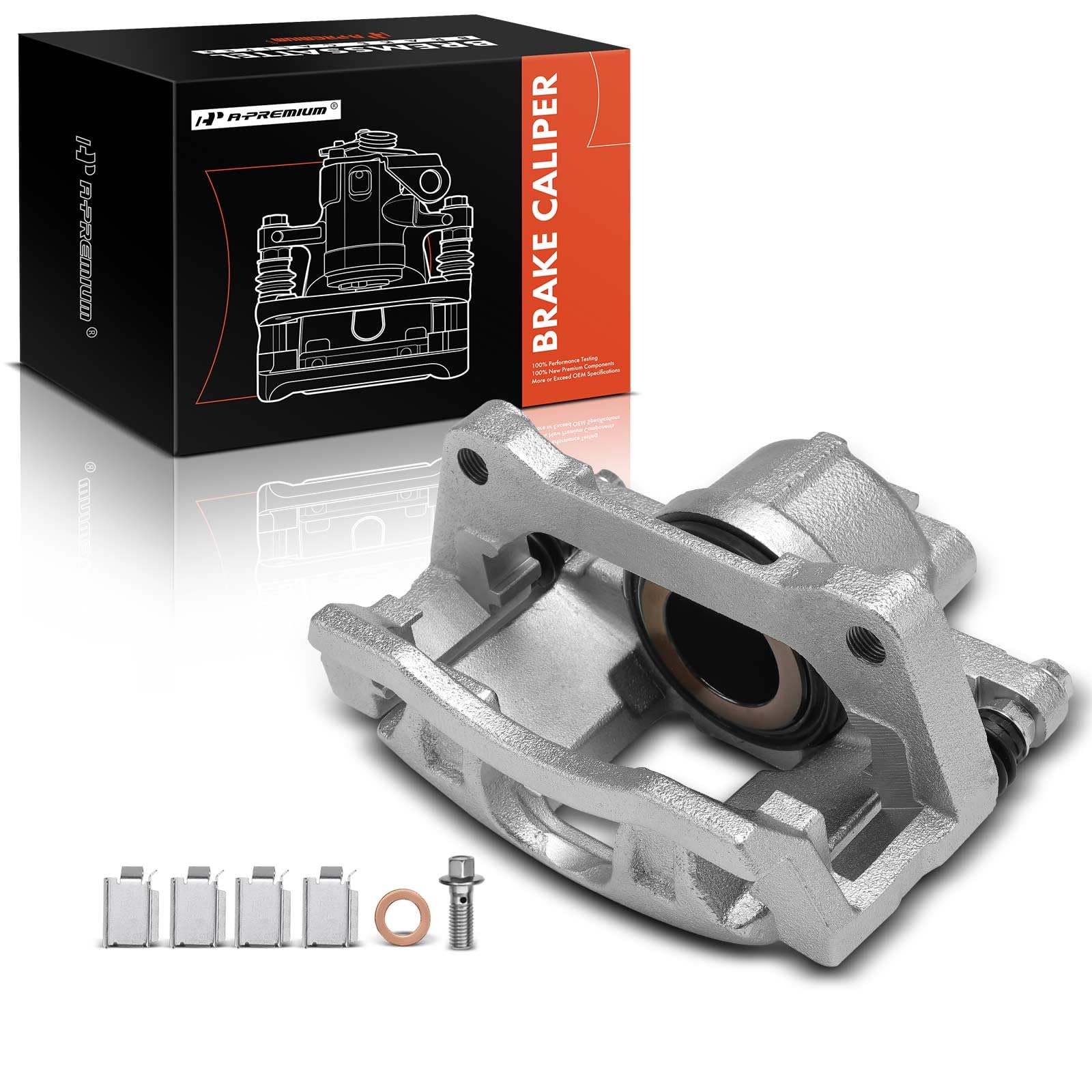A-Premium Front Disc Brake Caliper Assembly With Bracket For Dodge Ram Chrysler Models