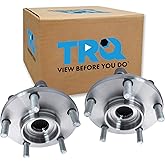 TRQ Front Left and Right Wheel Bearing and Hub Assembly Set 2 Piece Compatible with 2004-2006 Infiniti G35 X AWD
