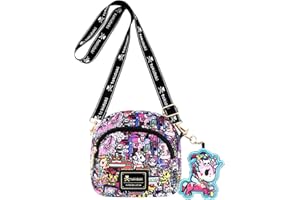 Tokidoki Small Crossbody Purse with Unicorno Keychain Cute Mini Shoulder Bag Wallet Gift for Teen Girls Shopping Travel