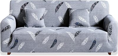 Teynewer 1-Piece Fit Stretch Sofa Cover 1 Seater Elastic Pattern Slipcover
