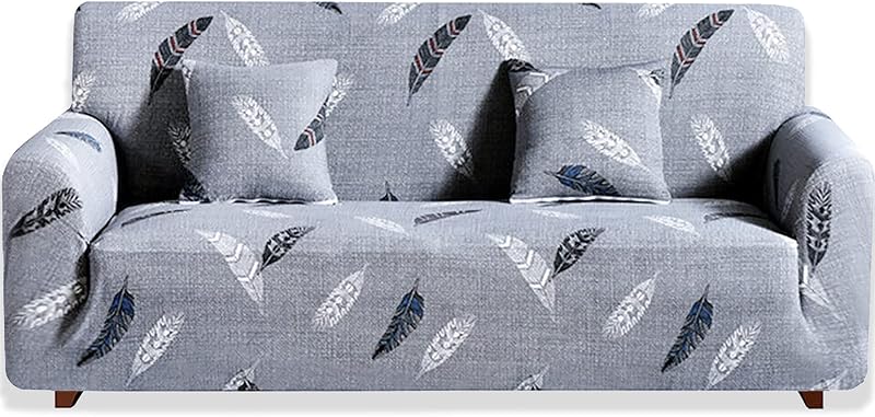 Teynewer 1-Piece Fit Stretch Sofa Cover 1 Seater Elastic Pattern Slipcover