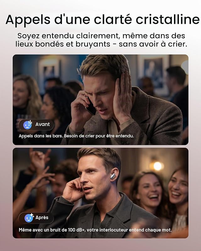 by Anker Liberty 5 Pro, Écouteurs à réduction de Bruit