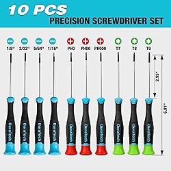 DURATECH Precision Screwdriver Set, 10 PCS Magnetic