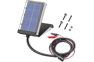 VOLT HERO Solar Panel for Deer Feeder, 6V Solar Panel Outdoor Hunting Feeder Waterproof, Solar Power Battery Charger 6Volt with Mounting Bracket and Alligator Clip Design for Game Feeder…