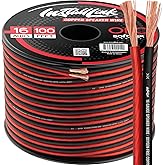 Install Link 16 AWG Gauge Speaker Wire (OFC) Cable Stereo, Car or Home Theater (100 Feet)