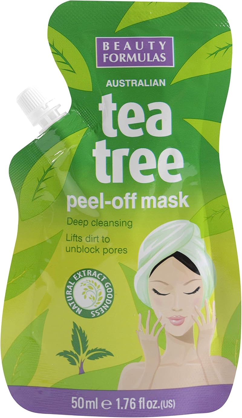Beauty Formulas Australian Tea Tree Peel Off Mask Deep Cleansing 50ml Unblocks