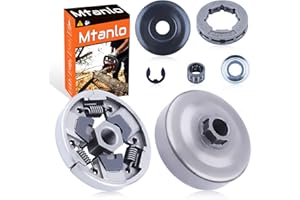 Mtanlo .325-7 Clutch Drum Sprocket Bearing Kit For Stihl MS261 MS271 MS291 C Chainsaws, Clutch Assy, Clutch Drum, Rim Sprocket, Clutch Washer, Clutch Cover, Needle Bearing, E-clip.