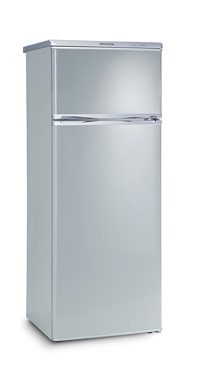 SEVERIN Doppeltür-Kühl-/Gefrierschrank, 166 L/46 L, Energieeffizienzklasse A++, KS 9793, Silber