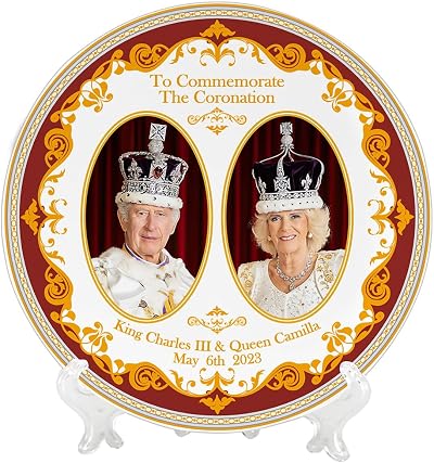 Lesser & Pavey Coronation Plate Charles III & Queen Camilla Limited Edition
