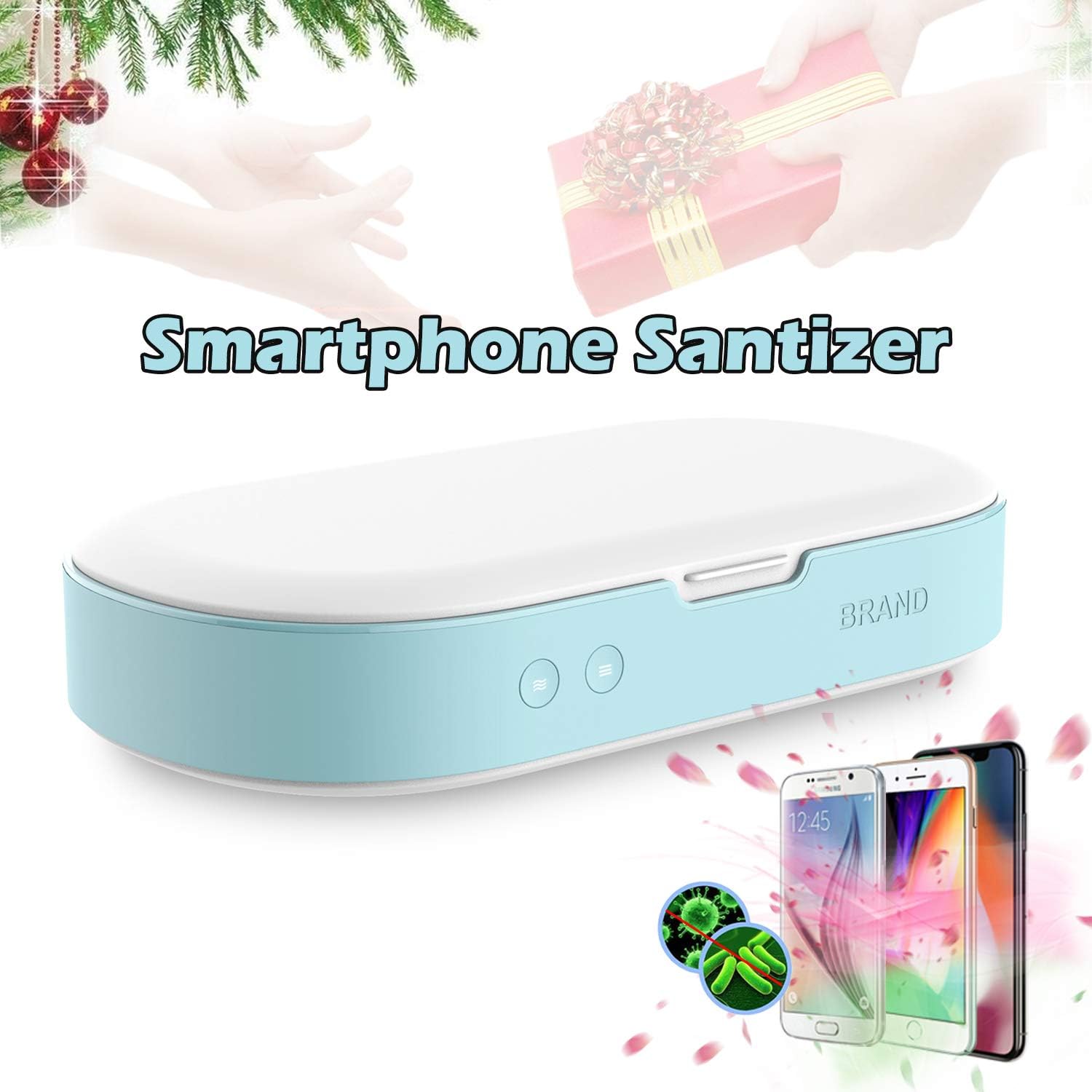 UV Cell Phone Cleaner Sanitizer Sterilizer,Smartphone Sanitizer Sterilizer Cleaner,Cell Phone Cleaners UV Light Sanitzier Box for All Phones Jewelry Watch