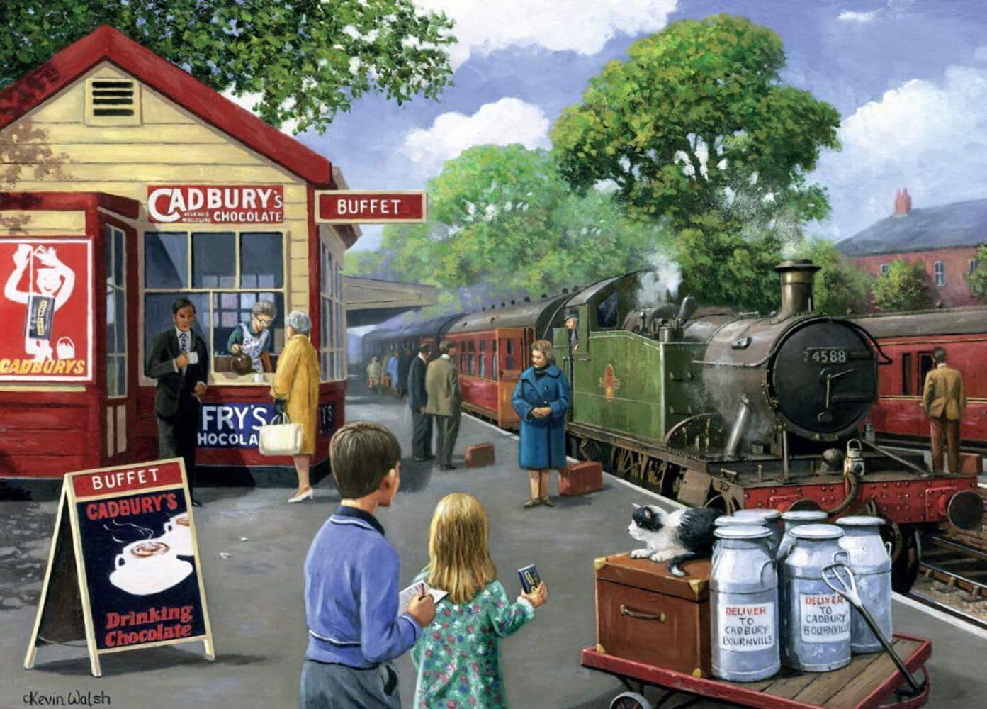 Kevin Walsh Nostalgia K33027 Station Buffet 1000 Piece Jigsaw Puzzle