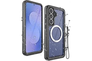 Miimall Magnetic for Samsung Galaxy S25 FE Case with Screen Protector [IP68 Waterproof] Compatible with Magsafe Full Body Rug