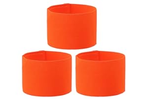 ONLYKXY 3PCS Captain Armbands 7x32.5CM/2.75x12.79inch Adjustable Leader Armband Team Sport Armband for Soccer Basketball Volleyball School Team Competition Coach Players Wrist Arm Bands