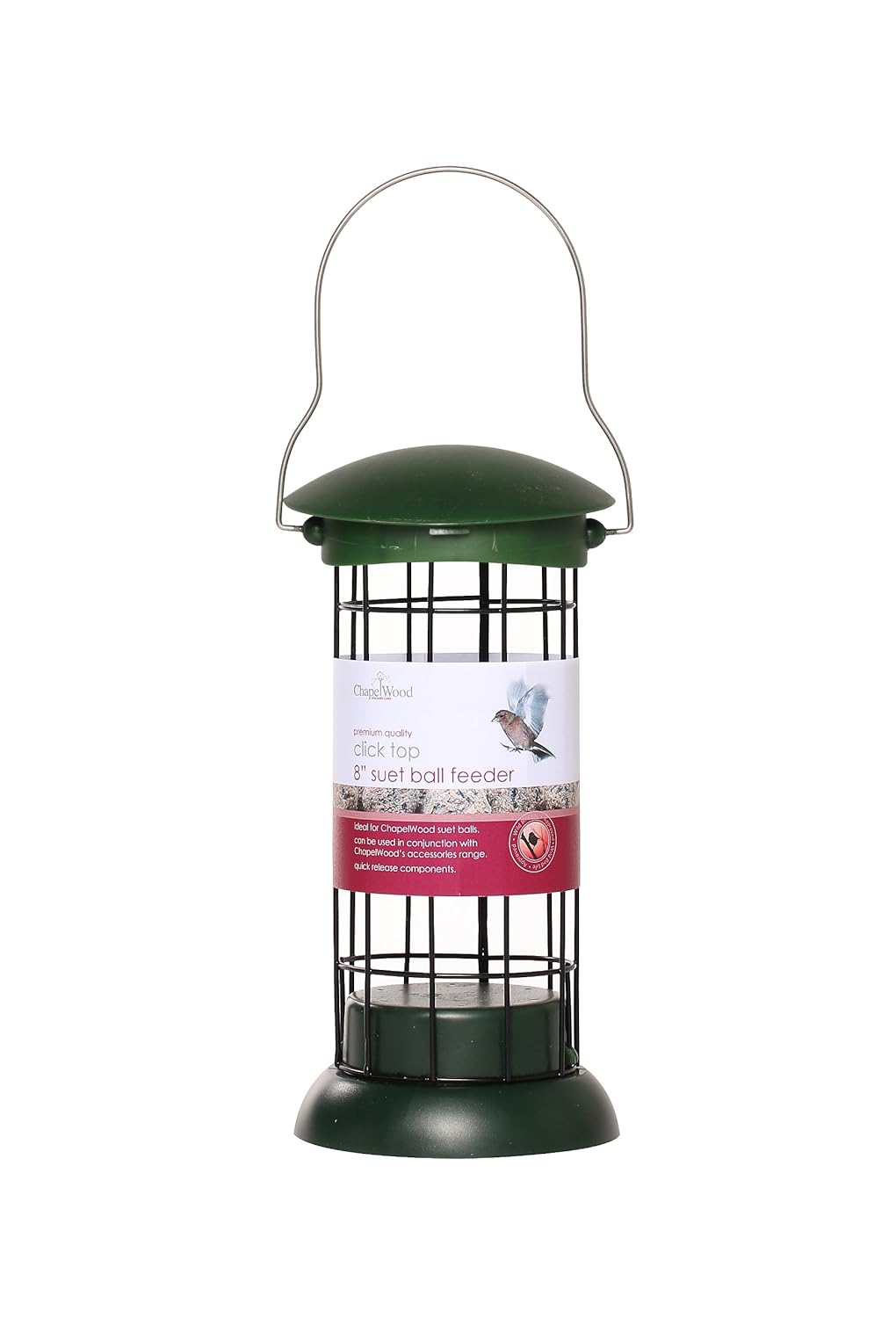 Chapelwood 8 Inch Click Top Suet Ball Bird Feeder Amazon Co Uk